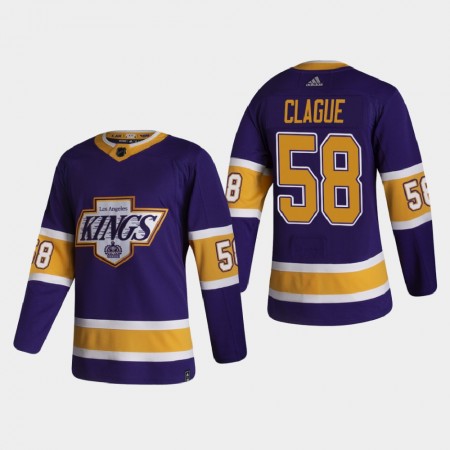 Pánské Hokejový Dres Los Angeles Kings Dresy Kale Clague 58 2020-21 Reverse Retro Authentic